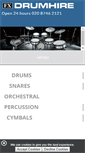 Mobile Screenshot of drumhire.com